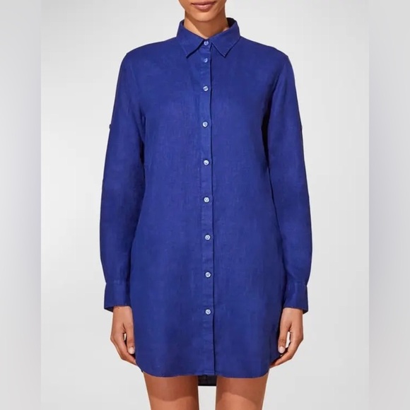Tommy Bahama Tops - Tommy Bahama Royal Blue Button-Down Shirt